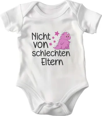 Produktbild von 22Feels Baumwolle Mädchen Babybody Dino Kurzarm Weiss Strampler Babyparty Geschenk Babshower Schlupfkragen Weicher Einteiler für Neugeborene Babys (3-6M)