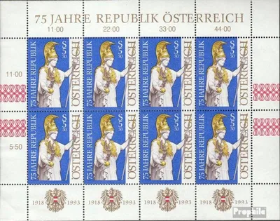 Produktbild von Briefmarken Österreich 1993 Mi 2113Klb Kleinbogen (kompl.Ausg.) postfrisch Sondermarken