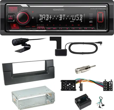 Produktbild von Kenwood KMM-BT408DAB Bluetooth DAB USB Einbauset für BMW 5er E39 bis 09/2000