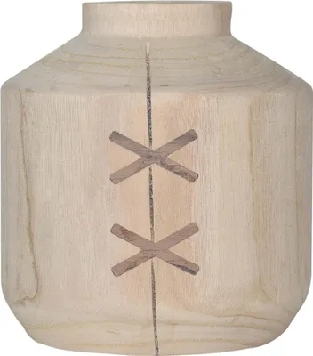 Produktbild von Holzvase WoodStitch, 19x19x21 cm