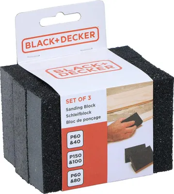 Produktbild von Schleifblock 10 x 7,5 x 2,5 cm, Set mit 3 Stück