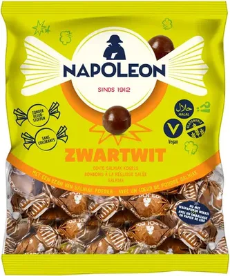 Produktbild von Napoleon - Candy Napoleon Schwarz -Weiß -Tasche 1 kg | Tasche A 1000 Gramm | 5 Stücke