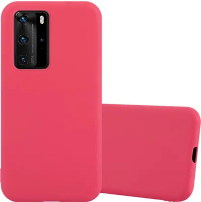 Zdjęcie produktu dla Etui ochronne Cadorabo do Huawei P40 PRO / P40 PRO+ w kolorze czerwonym etui na telefon silikonowe etui z TPU