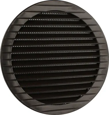 Produktbild von Lüftungsgitter Insektenschutz Kunststoffgitter Abluftgitter Belüftung Gitter braun Ø 160 mm