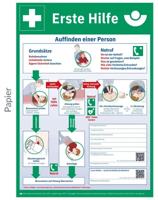 Produktbild von SÖHNGEN Plaket Anleitung Erste Hilfe 8001003