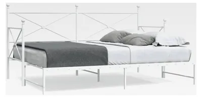 Produktbild von Tagesbett mit Ausziehbett ohne Matratze, Weiß, 80x200 cm, Stahl