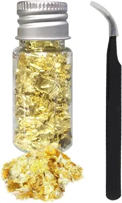 Productafbeelding van Goudvlokken, gouden folie, 20 stuks, voor decoratie en knutselen