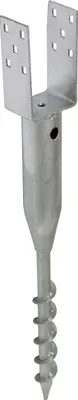 Produktbild von U-Profil Bodenhülse zum Einschrauben 8x8 cm 67,5 cm Länge feuerverzinkt für Vierkanthölzer 80 mm