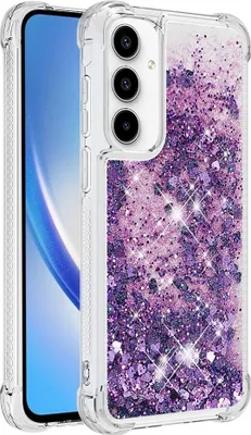 Produktbild von Samsung Galaxy A55 Hülle - Coverup Liquid Glitzer Back Cover - Violett