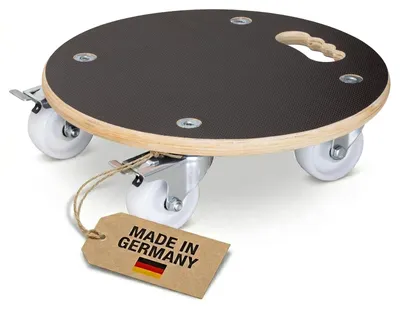 Obrázek produktu pro Kolečko pod květináč - Ø 38 x 11 cm - Dřevo - 250 kg - Pro vnitřní a venkovní použití