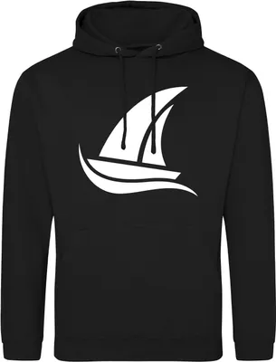 Produktbild von Huuraa Uni Hoodie Segeln Segelboot 3XL Deep Black Vegan Sweatshirt Geschenkidee