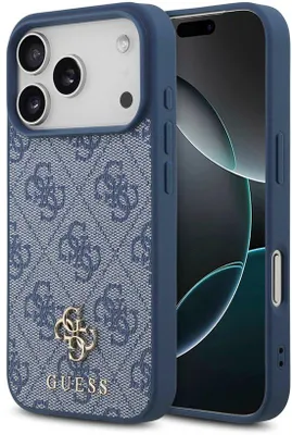 Image de Coque arrière Guess - iPhone 17 Pro - Bleu - Compatible MagSafe - Fine