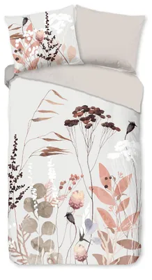 Imagen del producto de Juego de sábanas "Moya" - Gris - (140x220 cm) - 100% algodón