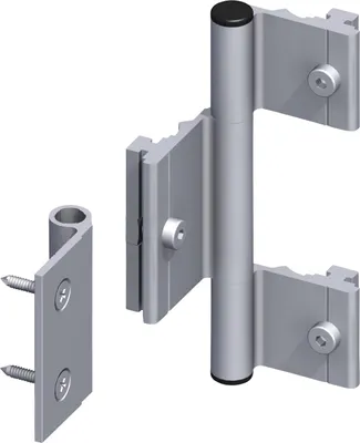 Produktbild von coaxis®-Scharnier 115 mm 115 mm Aluminium roh blank
