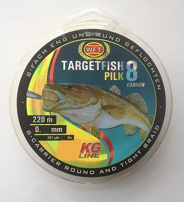 Produktbild von WFT TF8 Pilk gelb 220m - geflochtene Meeresschnur, Durchmesser/Tragkraft:0.18mm / 16kg Tragkraft