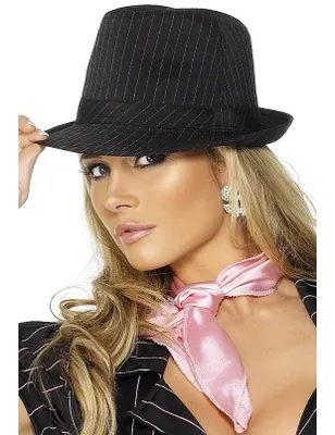 Produktbild von Gangster Lady Hut schwarz-lila