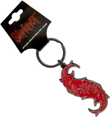 Image de Slipknot - Porte-clés "Goat-S" RO11240 (taille unique) (Rouge/argent)