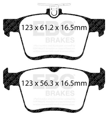 Immagine prodotto di EBC Kit pastiglie freno REDSTUFF Posteriore Audi Skoda Volkswagen