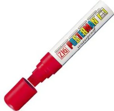 Obrázek produktu pro Posterman - křídový fix PMA-120 červený silný 7 15 mm