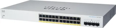 Produktbild von Cisco Business 220 Serie CBS220-24P-4G - Switch - Smart - 24 x 10/100/1000 (PoE+)