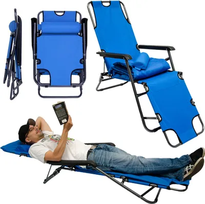 Produktbild von Campingstuhl Liegestuhl Freizeitliege Sonnenliege Strandliege Campingliege Liege