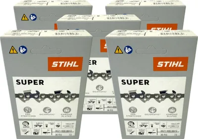 Immagine prodotto di Catena Stihl 5x 3/8" Rapid Super 3 (RS3) 50 cm 3/8" 1,6 mm 72 TG 5 pezzi ( 5x 36260000072 )