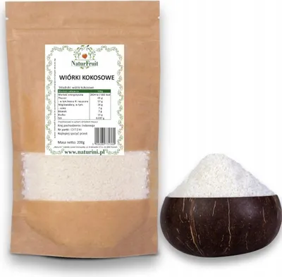 Zdjęcie produktu dla Wiórki kokosowe PREMIUM kokos 500g Naturini