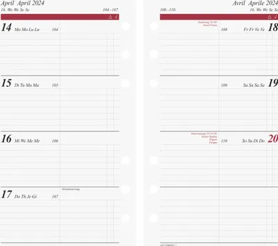 Produktbild von 2024 rido/idé TimerTiming2 1W/2SErsatzkalendarium