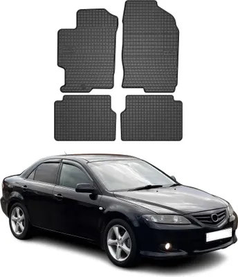 Immagine prodotto di 2002-2007 Mazda 6 tappetini in gomma nera 4 pezzi