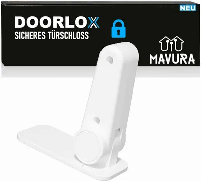 Image de DOORLOX Serrure de porte pour enfant autocollante sécurité enfant Poignée de porte de sécurité pour bébé