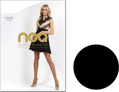 Produktbild von Gemusterte Strumpfhose, großes Netzmuster Nero 5