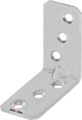 Obrázok produktu pre KOTARBAU uholníková spojka 50 x 50 x 25 x 2 mm s korálikom Oceľový konštrukčný uholník Montážne otvory Nábytková spojka Pozinkovaná spojka na ťažké drevo Montážny uholník