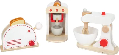 Immagine prodotto di Elzusha - Set di utensili da cucina in legno per bambini - 3 pezzi