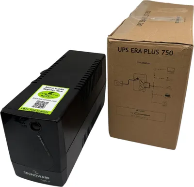 Obrázok produktu pre Tecnoware ERA PLUS 750, Line-Interactive, 0,75 kVA, 525 W, 50/60 Hz, 5%, 40 dB