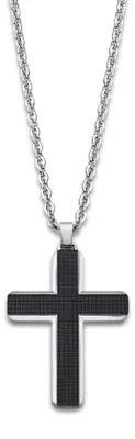 Produktbild von Lotus  LS1986-1-1 Herren Collier Kreuz Edelstahl Silber 50 cm