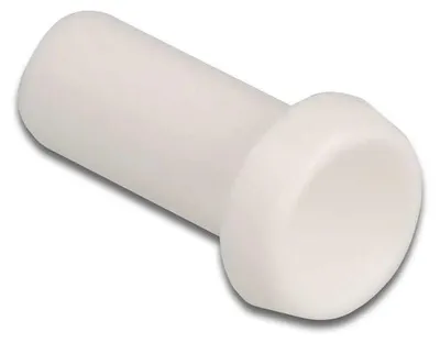 Productafbeelding van Delock lichtgeleiderstofkap voor connectoren met een 2,50 mm huls, 10 stuks, wit