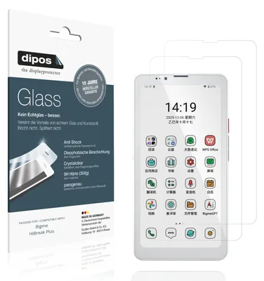 Image de 2x Protection ecrán pour Bigme HiBreak Plus Verre souple Film Protecteur 9H dipos