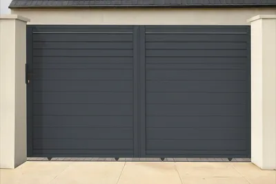 Produktbild von Schiebetor aus aluminium 4m CARPATIA H.180cm grau