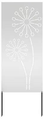 Obrázek produktu pro vidaXL Zahradní zástěna stříbrná 50 x 140 cm Pozinkovaná ocel
