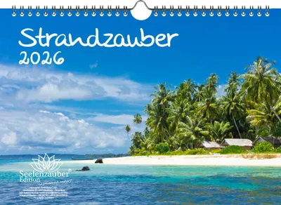 Produktbild von Strandzauber DIN A4 Kalender für 2026 Urlaub Strand und Strände