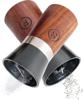 Produktbild von Edelstahl Pfeffer und Salzmühle Set hervulbar für BBQ
