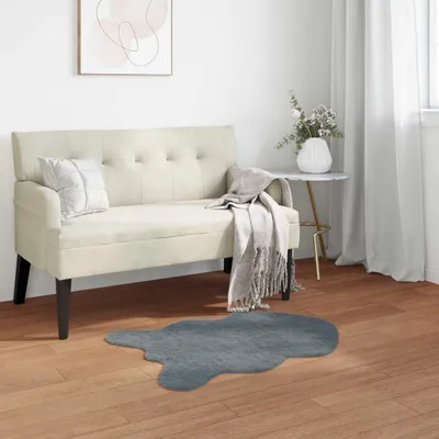 Produktbild von "Schlussverkauf" moderne Teppich - Wohnzimmer Kunstfell Hasen Teppich Olite Anthrazit 60x90 cm Polyester  C12780
