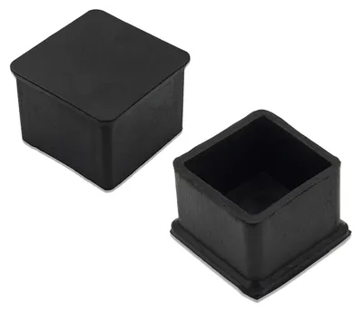 Imagen del producto de 4 protectores de goma antideslizantes para el suelo, diseñados para sillas