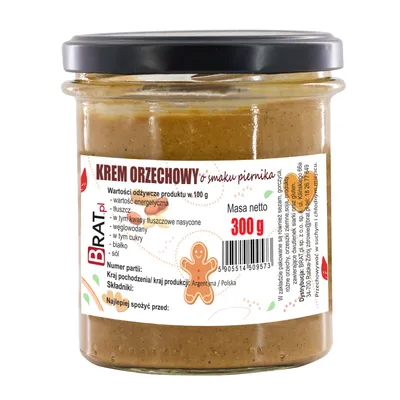 Zdjęcie produktu dla Krem orzechowy o smaku piernika 300g