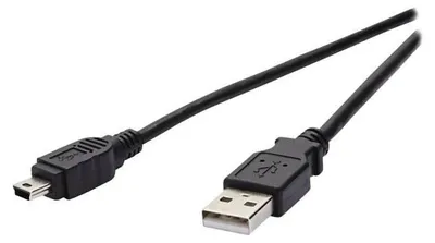 Obrázek produktu pro ViVanco™VVITUSBMINI18MMK, 1,8 m, USB A, Mini-USB B, USB 2.0, Černá