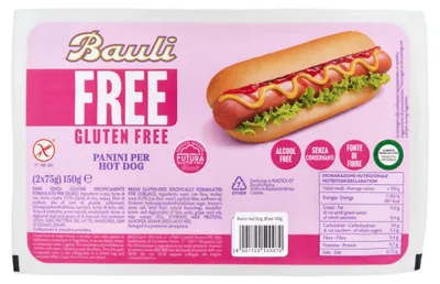 Produktbild von Glutenfreie Hot Dog Brötchen 2x75g - Bauli