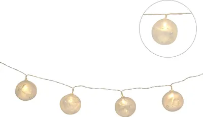 Image de Guirlande interieur 10 boules plumes