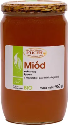 Zdjęcie produktu dla MIÓD LIPOWY950 g - PASIEKA PUCER