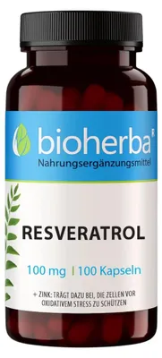 Obrázok produktu pre Resveratrol 100 mg - 100 kapsúl - Bioherba