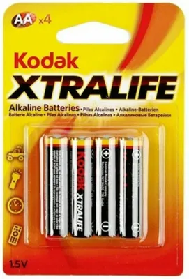Produktbild von Kodak AA, Einwegbatterie, AA, Alkali, 1,5 V, 4 Stück(e), 2700 mAh